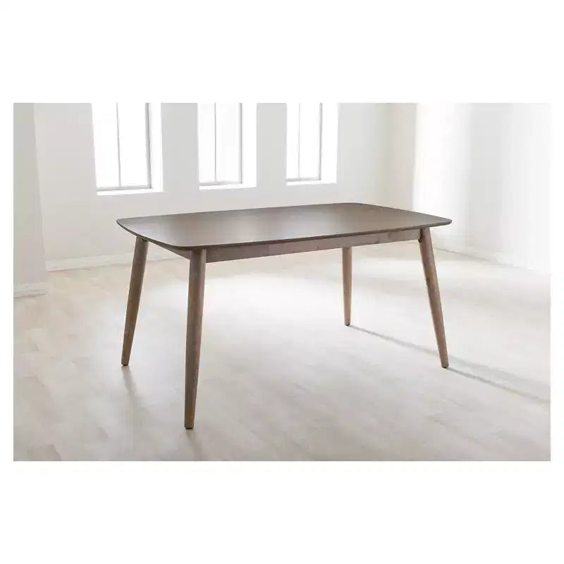 Tavolo da pranzo Mid-Century Modern marrone, 4 posti