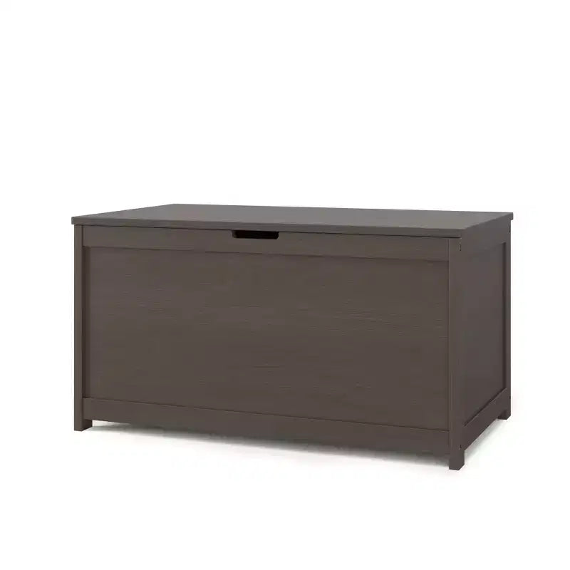 Cesta portaoggetti in legno con coperchio di sicurezza, capacità 170 litri, grigio elegante / brughiera polverosa / bianco opaco, per bambini
