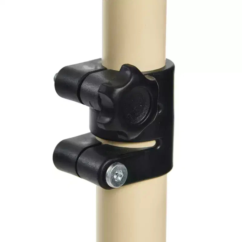 Tavolino laterale a C regolabile, 1 persona, beige/marrone