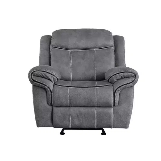 Acme Furniture 41" Zubaida Recliner Accent Chair Two Tone Gray Velvet