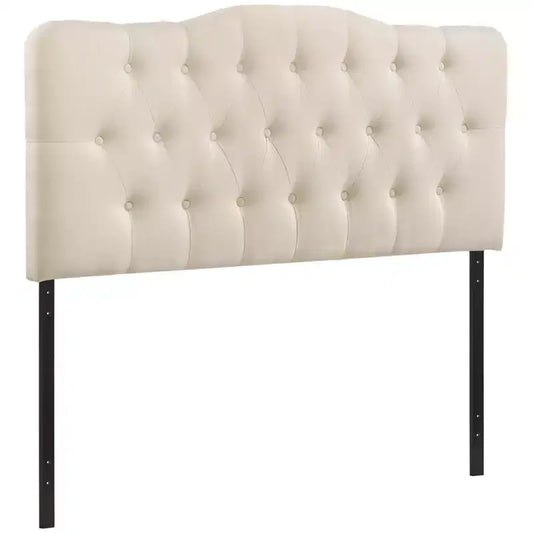 Annabel Full Upholstered Fabric Headboard Ivory - Modway