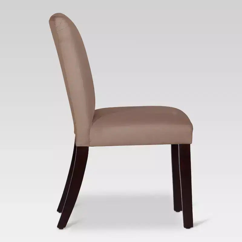 Sedia da pranzo senza braccioli in velluto, sedile singolo – Marrone / Grigio / Nero / Blu marino