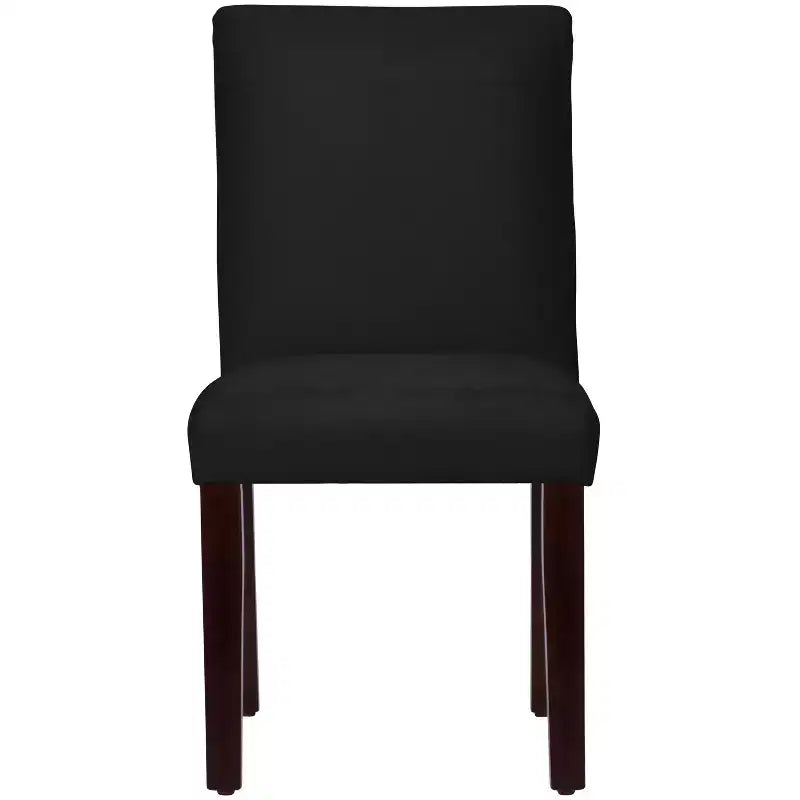 Sedia da pranzo senza braccioli in velluto, sedile singolo – Marrone / Grigio / Nero / Blu marino