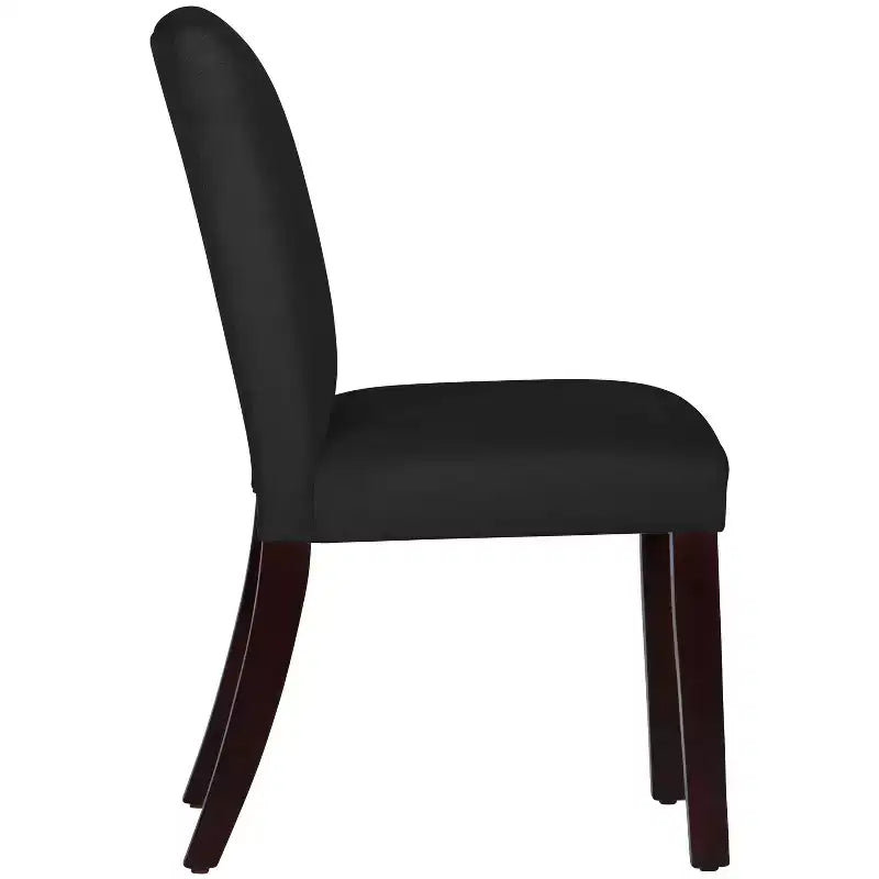 Sedia da pranzo senza braccioli in velluto, sedile singolo – Marrone / Grigio / Nero / Blu marino