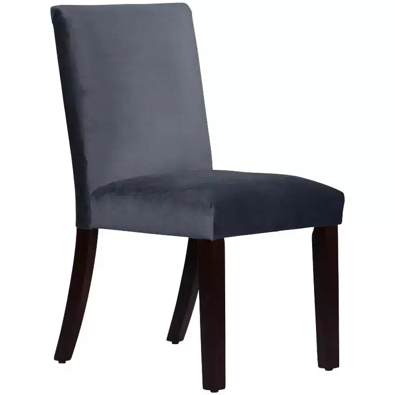 Sedia da pranzo senza braccioli in velluto, sedile singolo – Marrone / Grigio / Nero / Blu marino