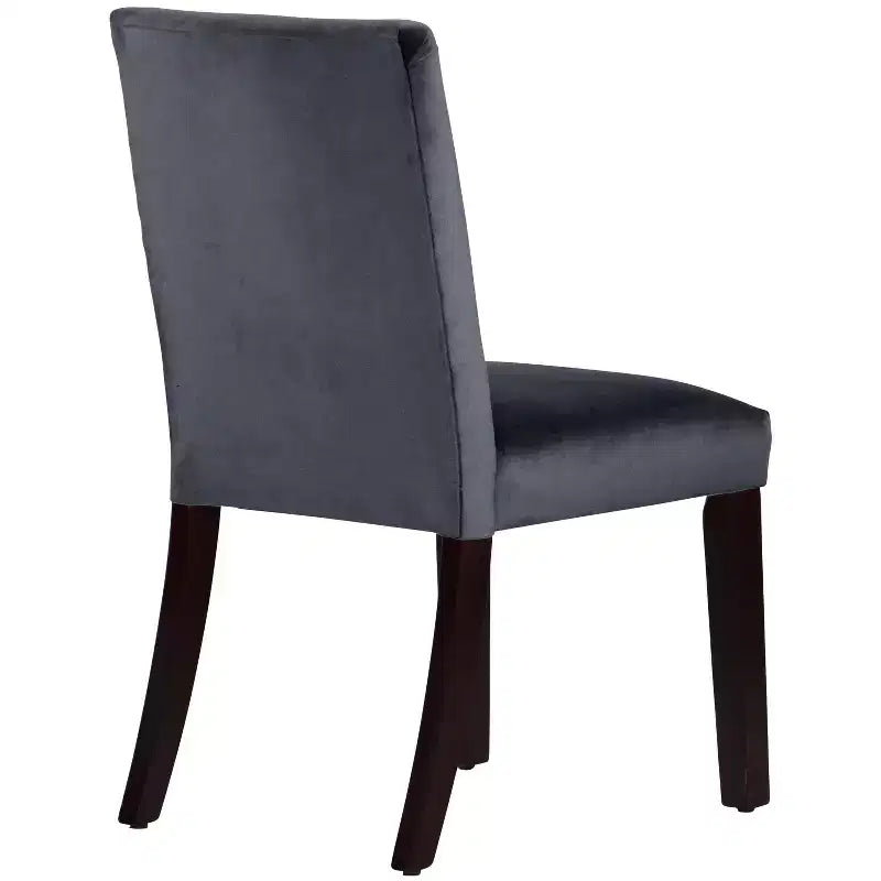 Sedia da pranzo senza braccioli in velluto, sedile singolo – Marrone / Grigio / Nero / Blu marino