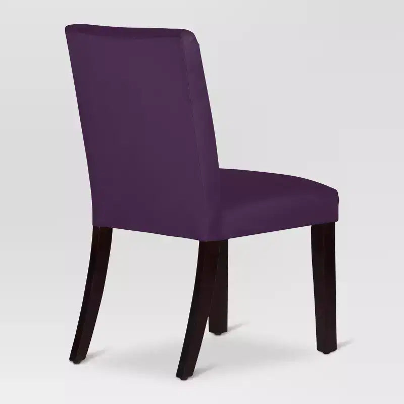 Sedia da pranzo senza braccioli in velluto, sedile singolo – Marrone / Grigio / Nero / Blu marino
