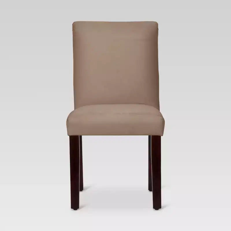 Sedia da pranzo senza braccioli in velluto, sedile singolo – Marrone / Grigio / Nero / Blu marino