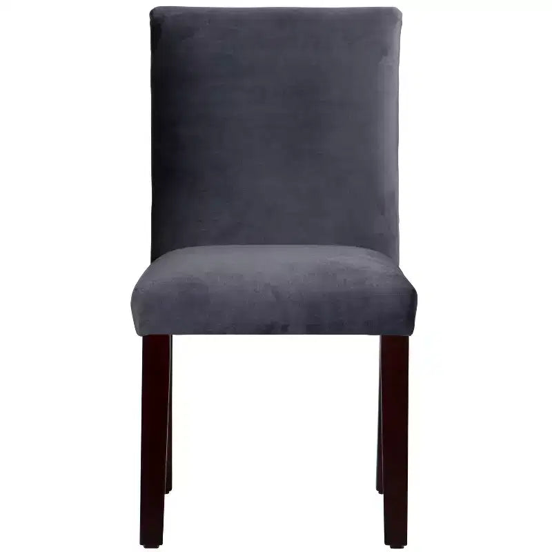 Sedia da pranzo senza braccioli in velluto, sedile singolo – Marrone / Grigio / Nero / Blu marino