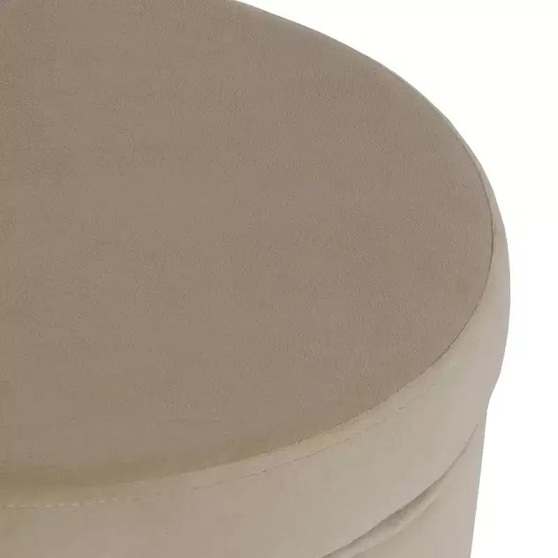 Pouf contenitore rotondo, imbottito, monoposto, vari colori