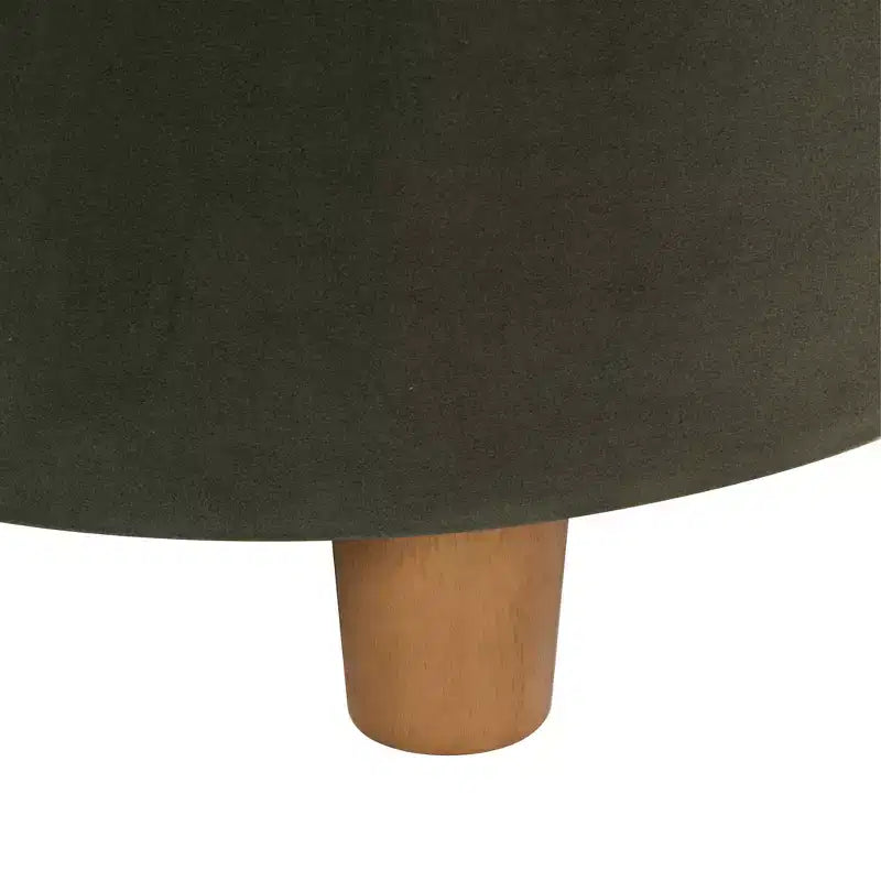 Pouf contenitore rotondo, imbottito, monoposto, vari colori
