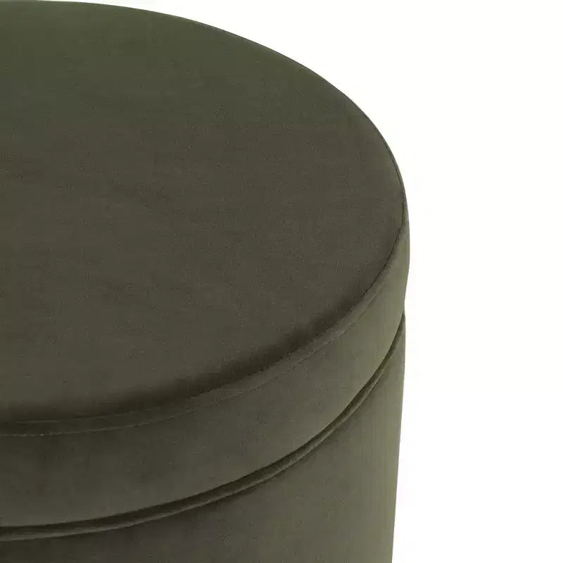Pouf contenitore rotondo, imbottito, monoposto, vari colori