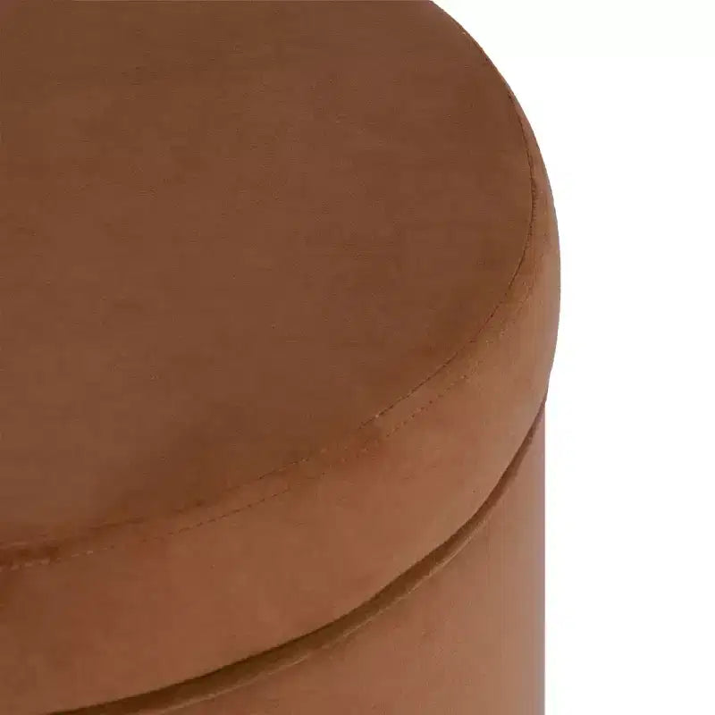 Pouf contenitore rotondo, imbottito, monoposto, vari colori