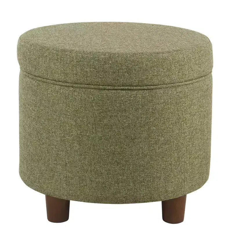 Round Storage Ottoman - Homepop