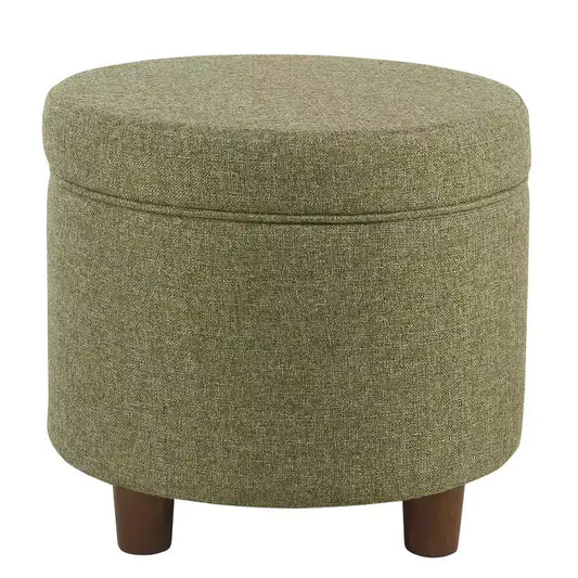 Round Storage Ottoman - Homepop