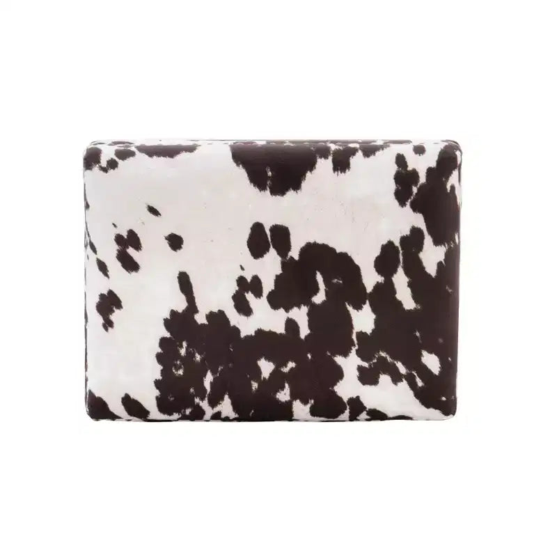 Sgabello da bar imbottito senza schienale, nero/bianco e marrone/bianco, 1 posto