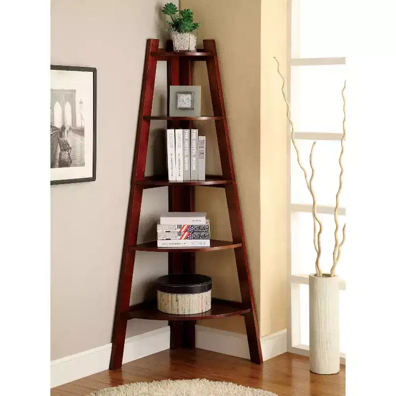 Libreria angolare a 5 ripiani Cherry