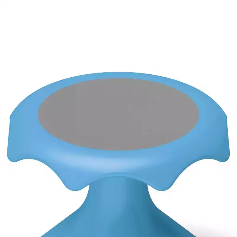 Sgabello oscillante azzurro, singolo